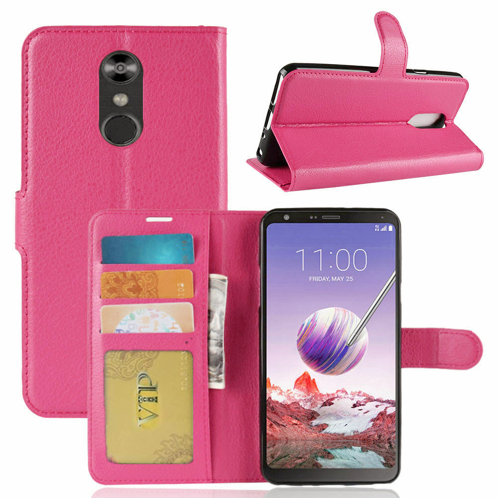 Étui portefeuille en cuir Folio pour LG Q Stylo Plus / Stylo 4 Étui portefeuille en cuir Folio pour LG Q Stylo Plus / Stylo 4